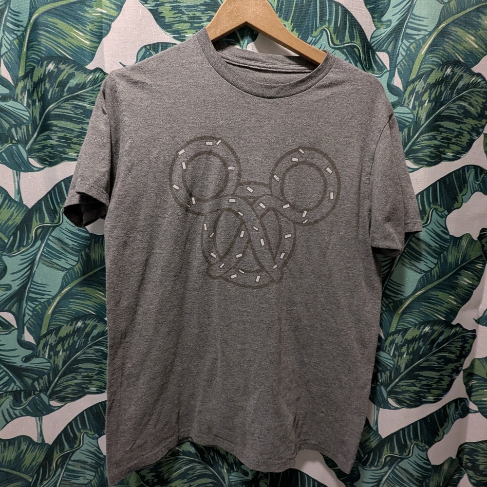 Disney Parks Mickey Mouse Pretzel Snack Graph Tee Shirt